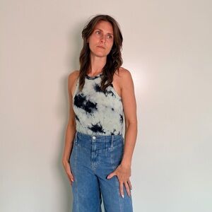 Tie-Dye Halter Tank Top BodySuit